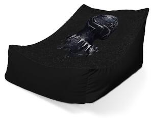 Sablio Sedací vak Lounge BLACK PANTHER z profilu Vesmír - 80 x 95 x 50 cm
