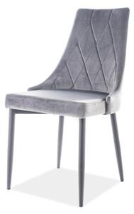 Jídelní židle TRAX šedá/černá