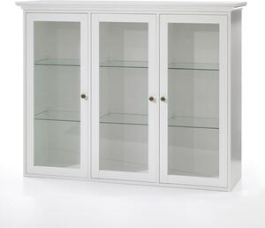 Vikio Prosklená vitrína v bílé barvě 144 cm F1090
