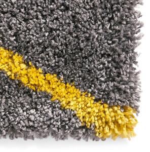 Šedo-žlutý koberec Think Rugs Royal Nomadic Grey & Yellow, 120 x 170 cm