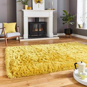 Hořčicově žlutý koberec Think Rugs Polar, 60 x 120 cm