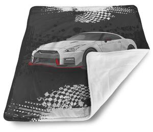 Sablio Deka pro miminko Nissan GTR 35 Černý - 80x100 cm