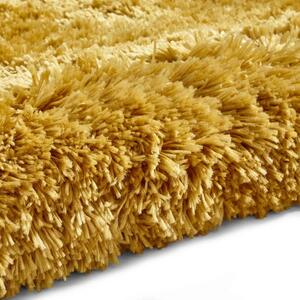 Hořčicově žlutý koberec Think Rugs Polar, 80 x 150 cm