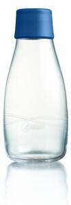 Tmavěmodrá skleněná lahev ReTap, 300 ml