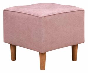 Skandinávská nábytková sestava pohovka s křeslem a pufem Růžová