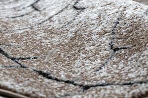Makro Abra Moderní kusový koberec COZY 8875 Pařez stromu hnědý krémový Rozměr: 140x190 cm