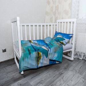 Sablio Mikroplyšové dětské povlečení do postýlky Luxusní výletní loď v tropickém ráji - 120x90 / 40x60