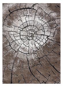 Makro Abra Moderní kusový koberec COZY 8875 Pařez stromu hnědý krémový Rozměr: 140x190 cm
