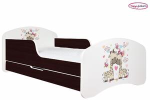 Dětská postel se šuplíkem 140x70cm ZAMILOVANÉ ŽIRAFY + matrace ZDARMA!