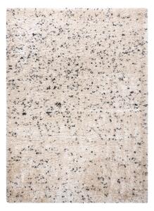 Makro Abra Kusový shaggy koberec FLUFFY 2372 Tečkovaný krémový antracitový Rozměr: 120x170 cm