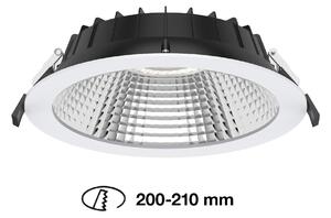 SLC SLC1526 Vestavné LED svítidlo Shift pr.200-210 mm bílé 2400lm 3000/4000K Ra80 bez driveru IP54/IP40 UGR19 - TLG