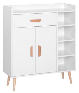HOMCOM Konzolový stůl s úložným prostorem - Víceúčelový nábytek do jídelny, obýváku, koupelny a chodby 80x29,5x96 cm | Aosom