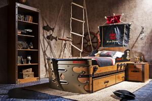 Čilek Dětská postel loď velká s matrací 90x190 cm Pirate
