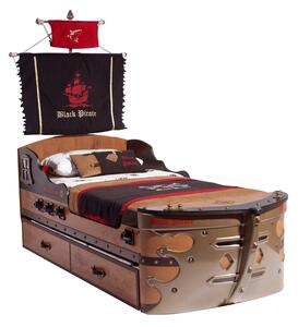 Čilek Dětská postel loď velká s matrací 90x190 cm Pirate