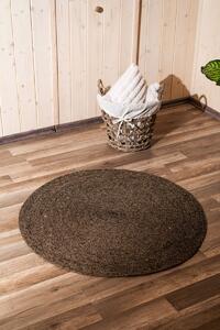 Vingo Černopřírodní kulatý jutový koberec - 90 cm