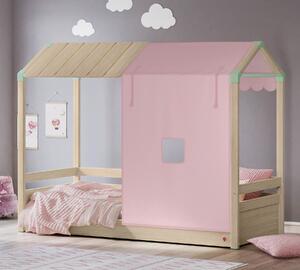 Čilek Dětská postel domeček s matrací 90x200 cm Montes Natural