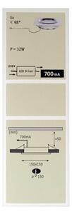Paulmann 92695 - SADA 3xLED/8W Stmívatelné podhledové svítidlo DICE 230V