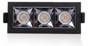 SLC SLC1263 Vestavné LED svítidlo PIXEL X3 9 W 220-240 V 3000 K stmívatelné 36° Ra90 černé - TLG
