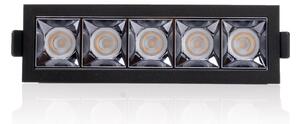 SLC SLC1267 Vestavné LED svítidlo PIXEL X5 13 W 220-240 V 2700 K stmívatelné 36° Ra90 černé - TLG