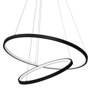 LED Lustr na lanku HOOP LED/51W/230V pr. 60 cm 4000K černá