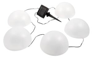 LED RGB Solární svítidlo HEMI LED/0,1W/1,2V 600 mAh IP44 bílá