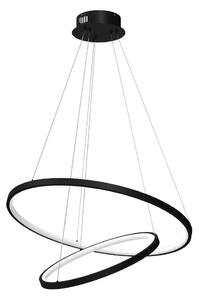LED Lustr na lanku HOOP LED/51W/230V pr. 60 cm 4000K černá