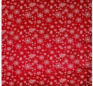 Červená vánoční mikroplyšová deka SNOWFALL Rozměr: 200 x 220 cm