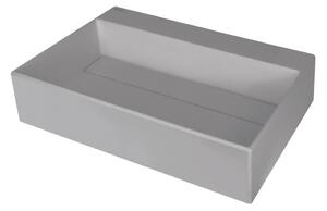 Deante CQR_SU6M - Umyvadlo na desku CORREO 40x60cm granit/metalicky šedá
