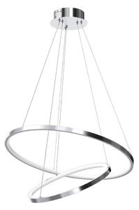 LED Lustr na lanku HOOP LED/51W/230V pr. 60 cm 4000K lesklý chrom