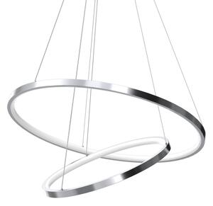 LED Lustr na lanku HOOP LED/51W/230V pr. 60 cm 4000K lesklý chrom