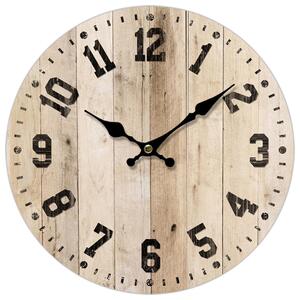 NÁSTĚNNÉ HODINY, přírodní barvy, černá, 33,8 cm Ambia Home