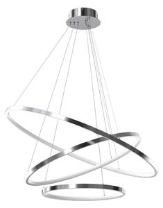LED Lustr na lanku HOOP LED/93W/230V pr. 80 cm 4000K lesklý chrom