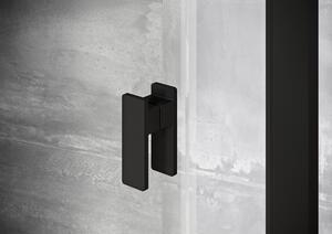 Ravak - Sprchové dveře dvoudílné Nexty NDOP2-100 - černá, transparentní sklo