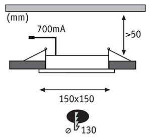 Paulmann 92696 - SADA 3xLED/8W Stmívatelné podhledové svítidlo DICE 230V