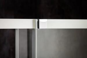 Ravak - Sprchové dveře s pevnou stěnou Matrix MSDPS-100/80 pravá - lesklý Alubright, transparentní sklo