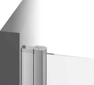 Ravak - Pevná stěna jednodílná Chrome CPS-80 - bílá, transparentní sklo