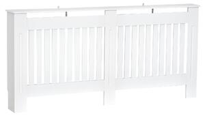 HOMCOM Kryt Radiátoru Moderní MDF Kryt Radiátoru do Obývacího Pokoje a Ložnice 172x19x81 cm Bílý | Aosom