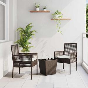 Zahradní bistro set 3 ks Hnědá polyratan 3334956