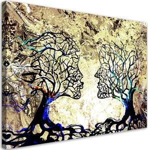 Obraz na plátně Zamilované stromy Rozměry: 60 x 40 cm