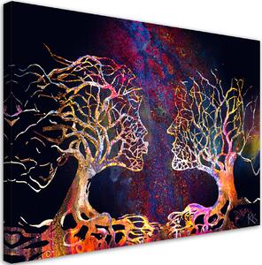 Obraz na plátně Párek zamilovaných stromů Rozměry: 60 x 40 cm