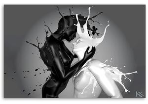 Obraz na plátně Černobílá láska Rozměry: 60 x 40 cm