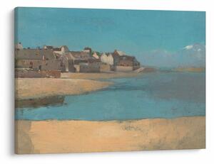 Obraz - Odilon Redon, Village by the Sea in Brittany, reprodukce (70x50 cm)