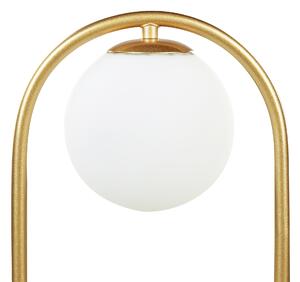 Kovová stolní lampa zlatá YANKEE