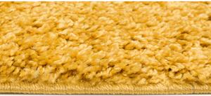 Kusový koberec shaggy Parba hořčicový atyp 60x200cm