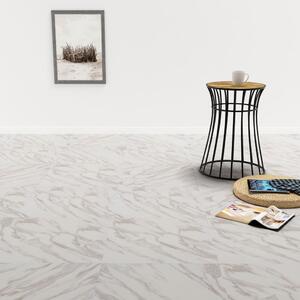 Samolepicí podlahové desky 20 ks PVC 1,86 m² bílý mramor