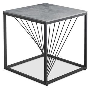Konferenční stolek ANFANATY 2 KWODROT šedý mramor/černá