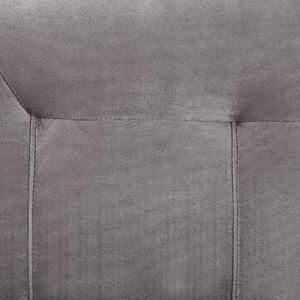 Sametová postel 180 x 200 cm šedá MARQUISE