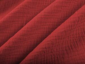 Biante Mušelínový povlak na polštář MSN-006 Červený 30 x 50 cm