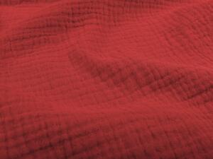 Biante Mušelínový povlak na polštář MSN-006 Červený 30 x 50 cm