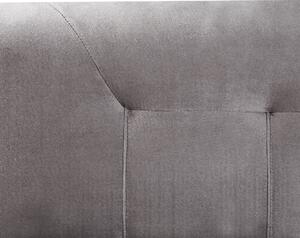 Sametová postel 180 x 200 cm šedá MARQUISE